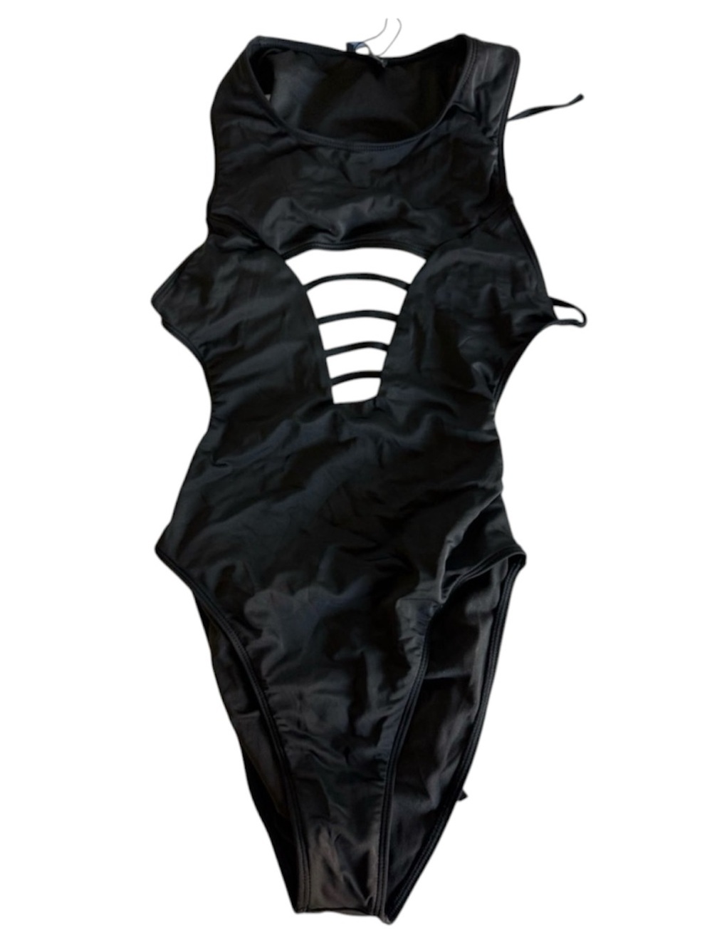 ICON SWIM Sexy Black Monokini Swimsuit with Cutouts - NEW - Small
